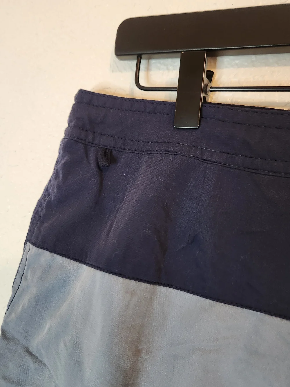 Crew Men’s Swim Shorts Board Trunks Casual Swim Wear Size 33 Blue Gray
